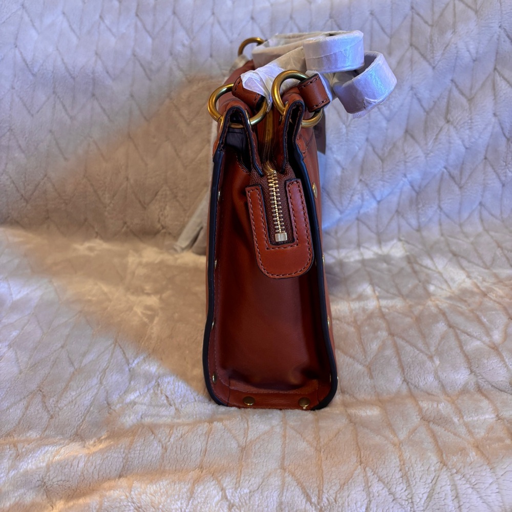 Fossil Allie Satchel in Tan Leather - Picture 6 of 14